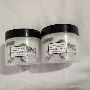 Set of 2- Beekman 1802 Whipped Body Cream Pure Goat Milk 2 oz NEW/ SEALED